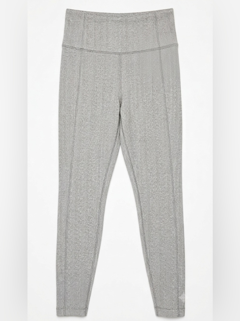 Athleta Delancey Herringbone Oatmeal Grey High Rise Leggings Tight Women’s XS